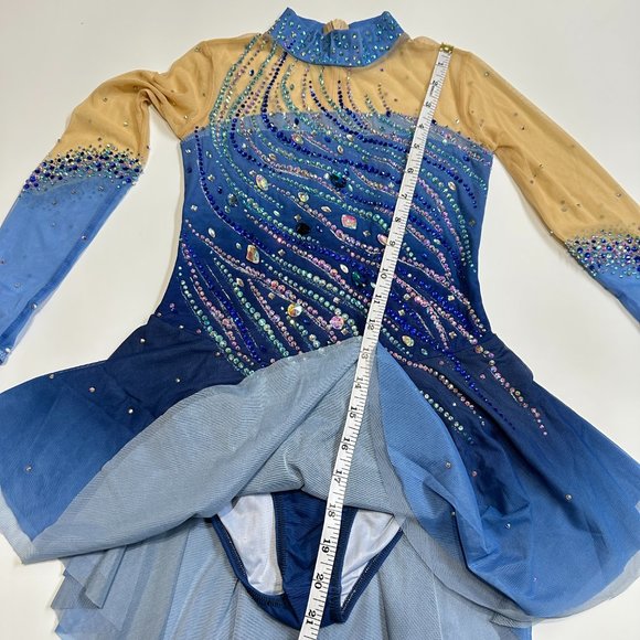 COPY - New Figure Skating Dress Size 10 (5~8T) with Hair Scrunchie (120~130cm) - Picture 8 of 8